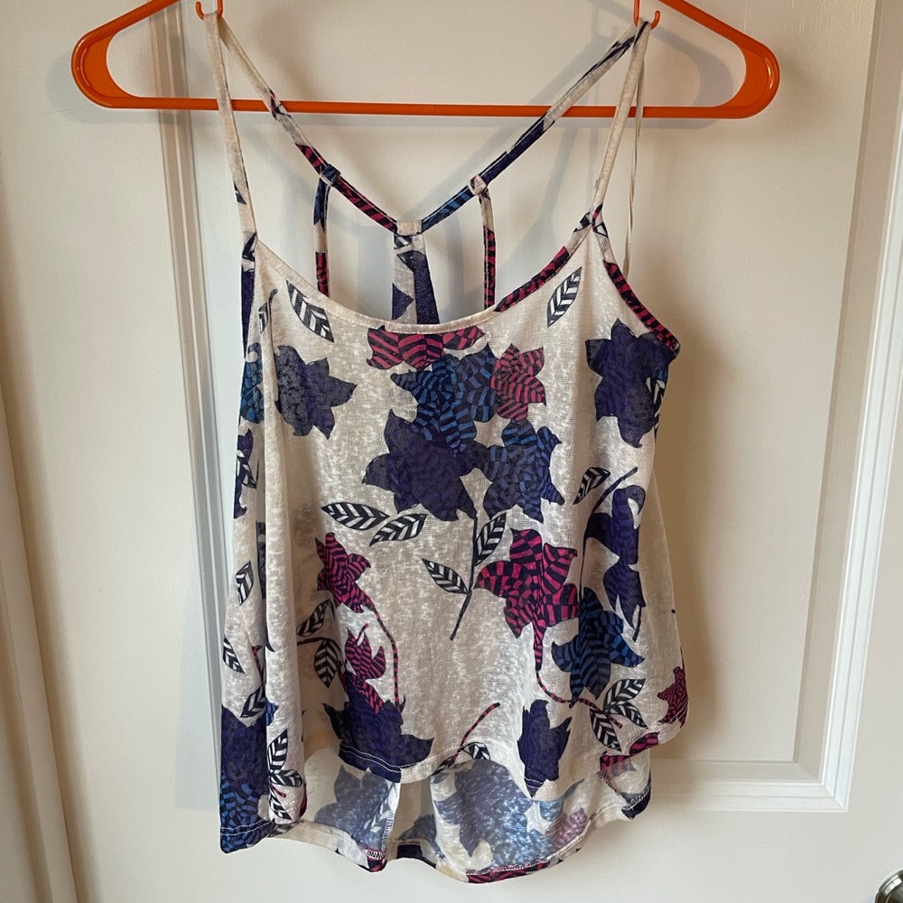 Zara Patterned Spaghetti Strap Top